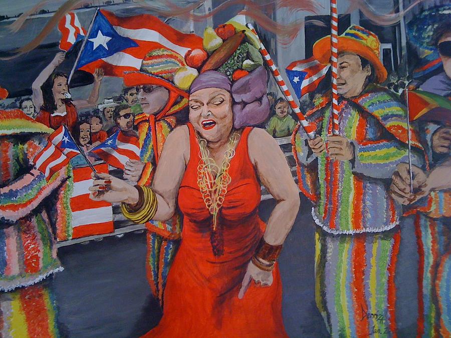 My Puerto Rican Parade Painting by Denniza ColonMatarelli