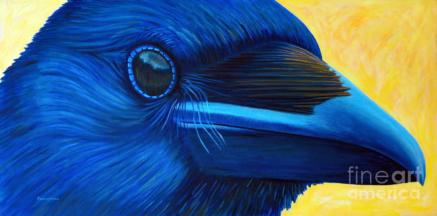 My Raven Self Painting by Brian  Commerford