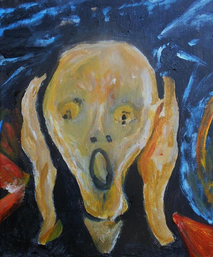 My rendition of Scream Painting by Deborah Gorga