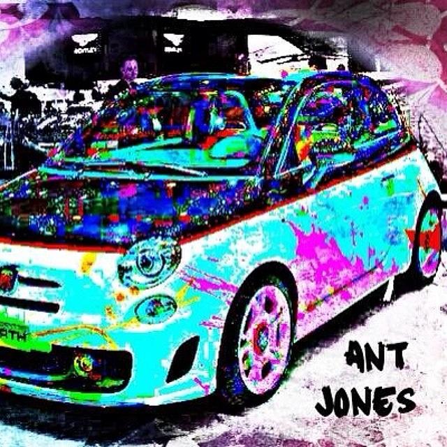 My Retro Take Paint Job On The Fiat 500 Photograph by Ant Jones