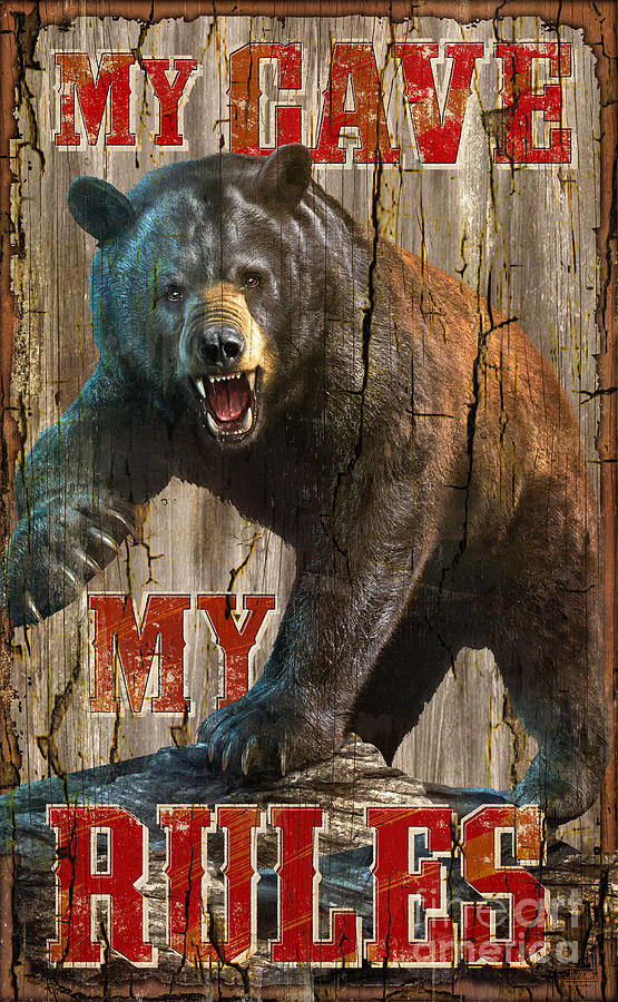 Bear Painting - My rules by JQ Licensing