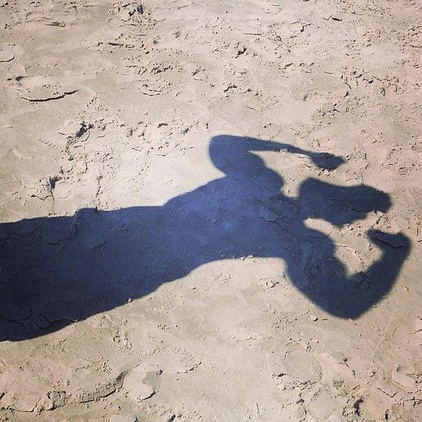 Beach Photograph - My Shadow! #beach #hiltonheadisland by Jared Crumpler