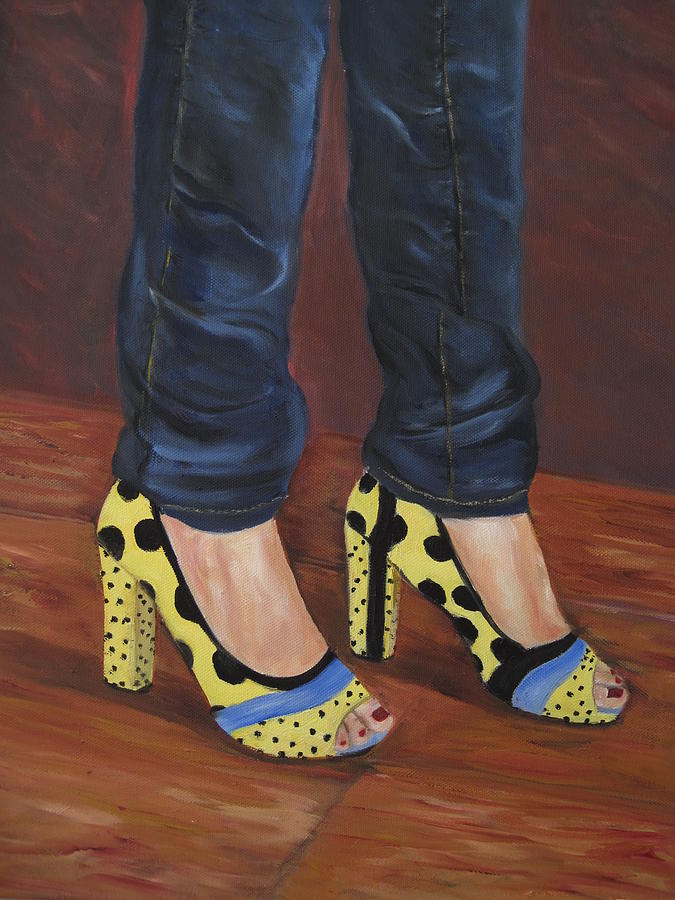 My Shoes Painting by Roberta Rotunda