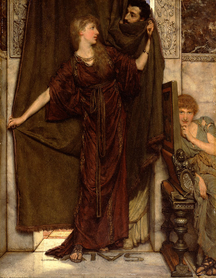 My Sister Is Not In Painting by Lawrence Alma-Tadema