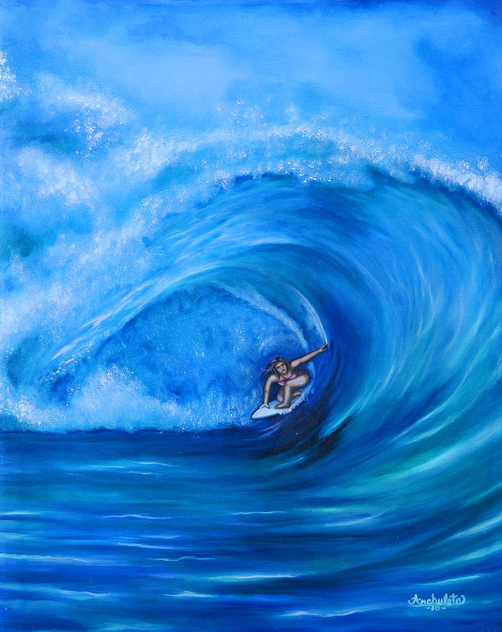 Hawaiian Surf Painting by Ruben Archuleta - Art Gallery