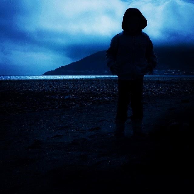 My Son On The Beach Photograph by Aleck Cartwright