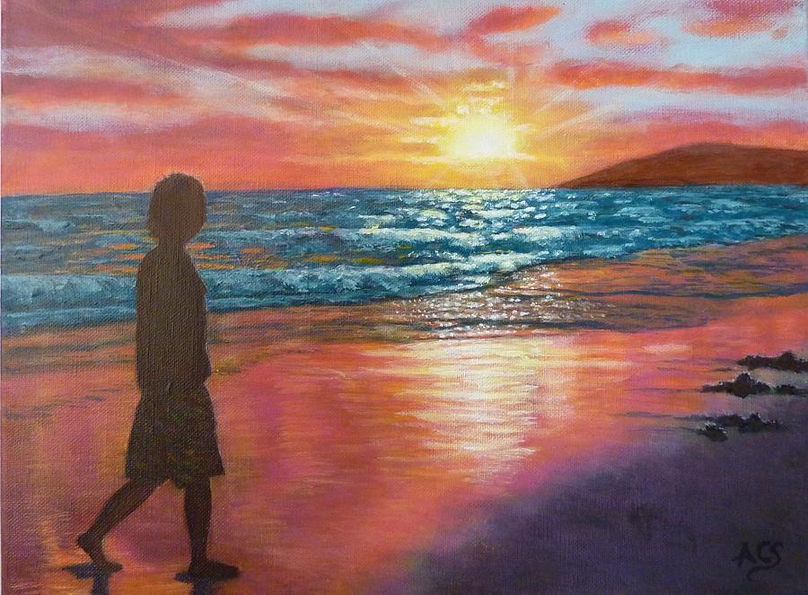Sunset Painting - My SONset by Amelie Simmons