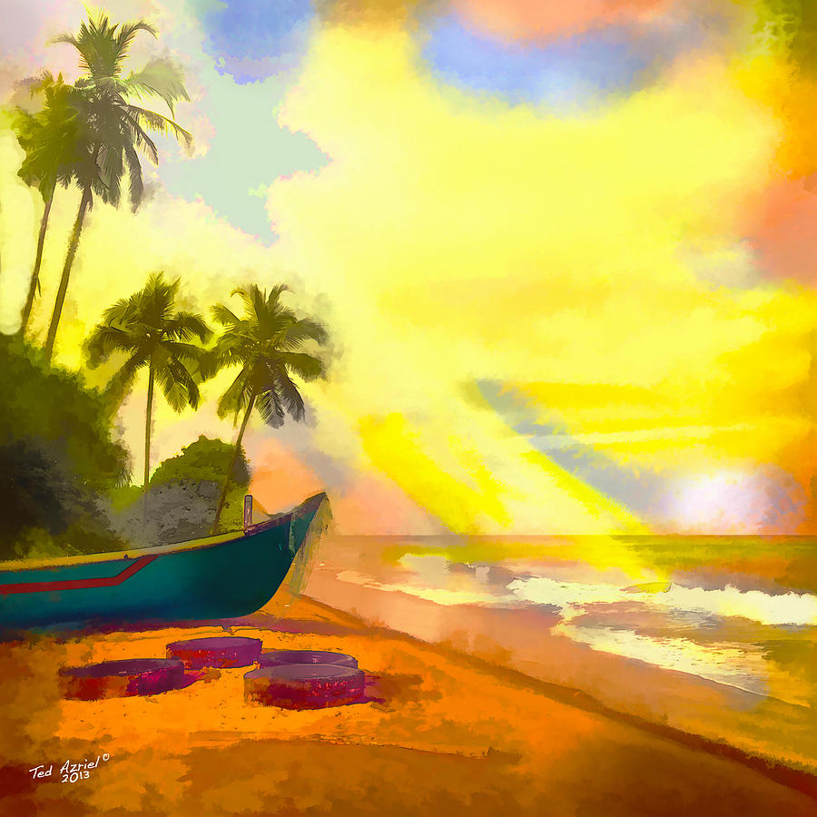 Nature Painting - My Special Island by Ted Azriel