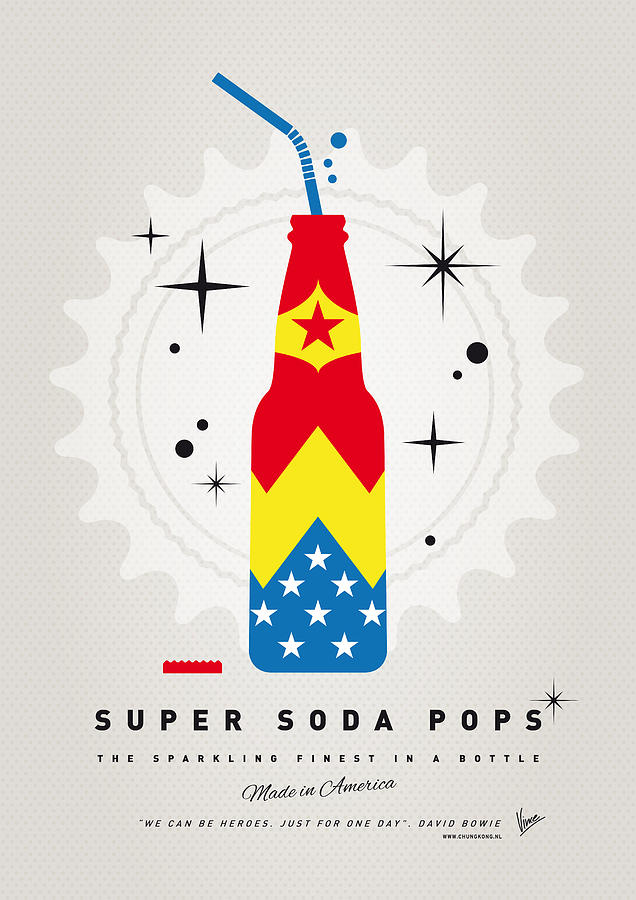 Superhero Digital Art - My SUPER SODA POPS No-04 by Chungkong Art