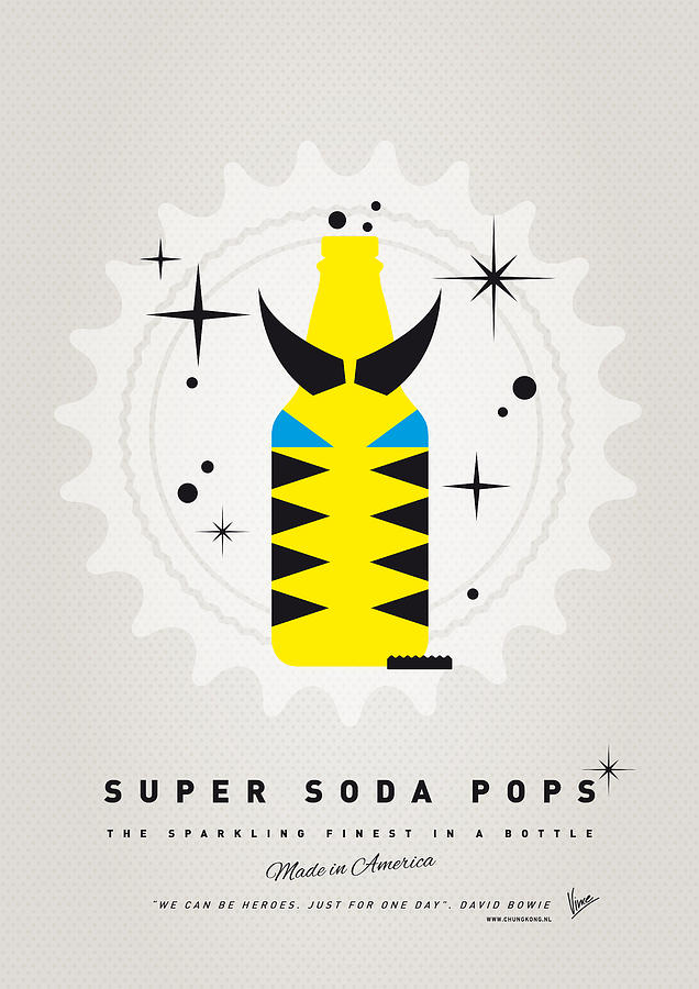 X-men Digital Art - My SUPER SODA POPS No-13 by Chungkong Art