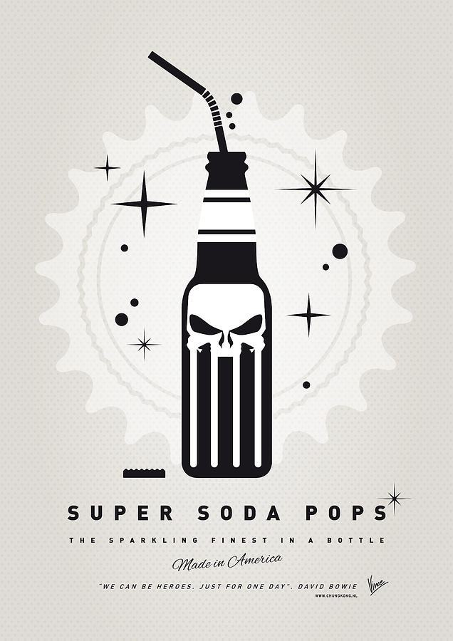 Superhero Digital Art - My SUPER SODA POPS No-15 by Chungkong Art