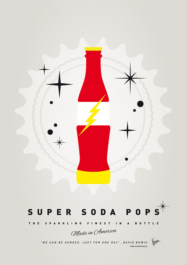 Superhero Digital Art - My SUPER SODA POPS No-18 by Chungkong Art
