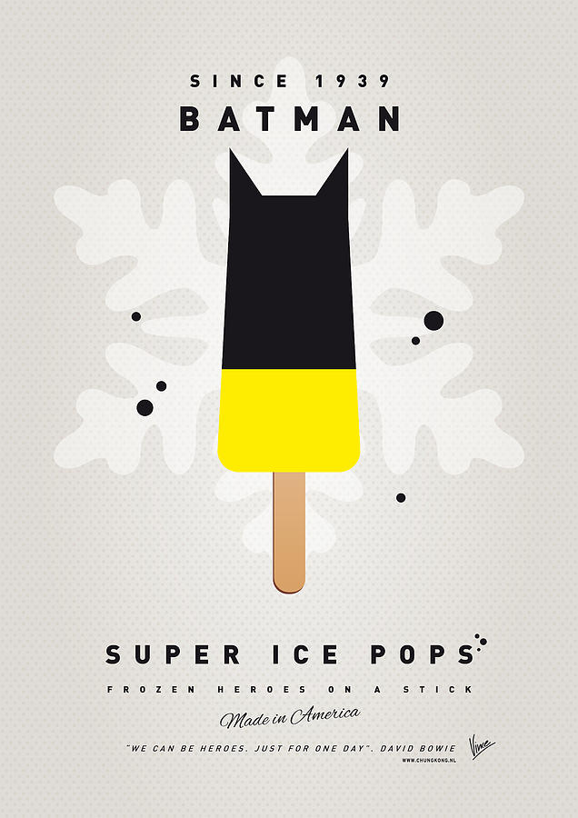Batman Movie Digital Art - My SUPERHERO ICE POP - BATMAN by Chungkong Art