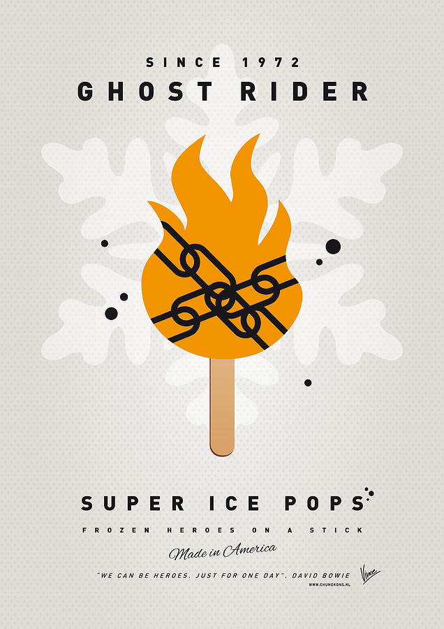 Superhero Digital Art - My SUPERHERO ICE POP - Ghost Rider by Chungkong Art