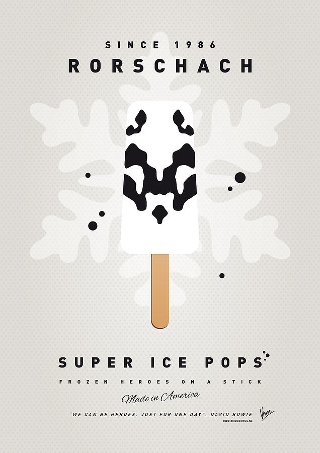 Superhero Digital Art - My SUPERHERO ICE POP - Rorschach by Chungkong Art