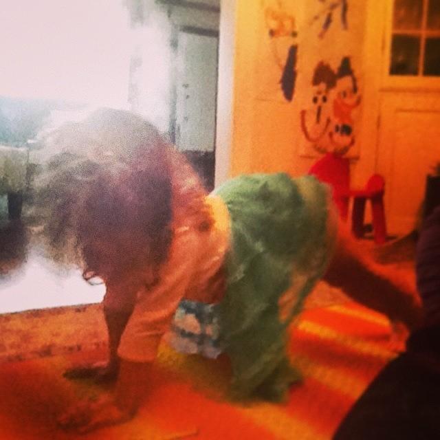 Namaste Photograph - My Sweet Isabella @ Our Yoga Session by Omayra Rodriguez Silva