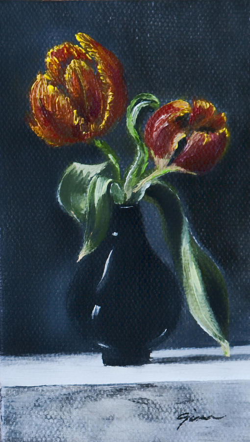 My Tulips Painting by Gina Cordova