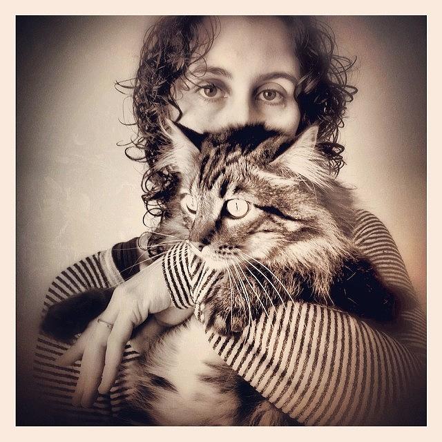 My Two Favorite Things, Dana And Milo Photograph by Max S Gerber