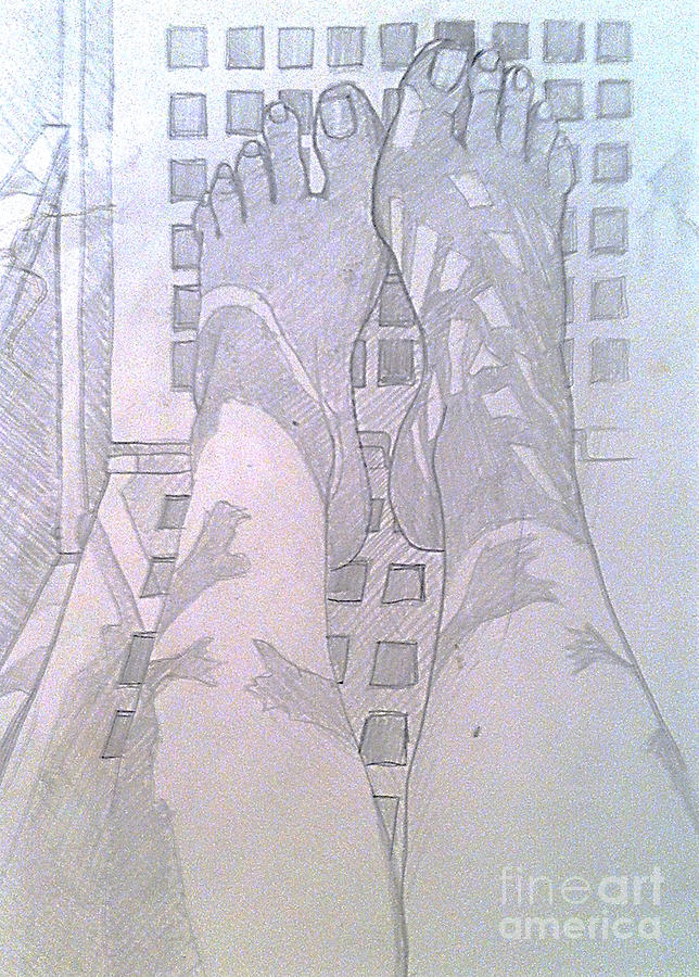 My Two Feet Drawing