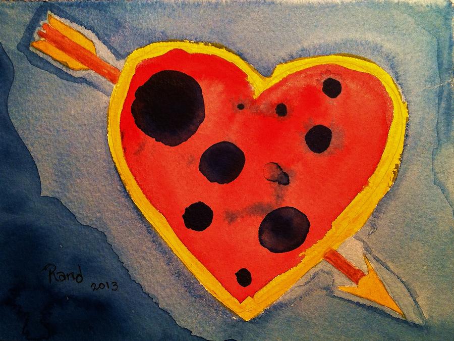 Heart Painting - Imperfect Love by Rand Swift