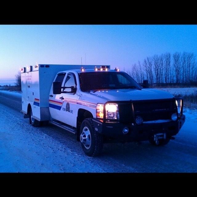 Rcmp Photograph - My Work Rig In The Early Morning Light by Trenton Entwistle