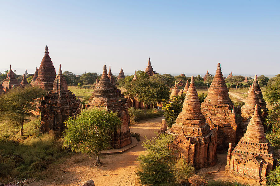 Myanmar Bagan Temple Array Bisected By Photograph by Alantobey