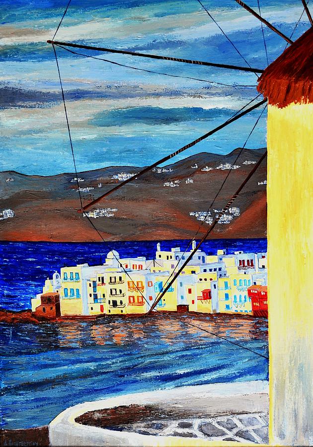 Greek Painting - Mykonos 2 by Dimitra Papageorgiou