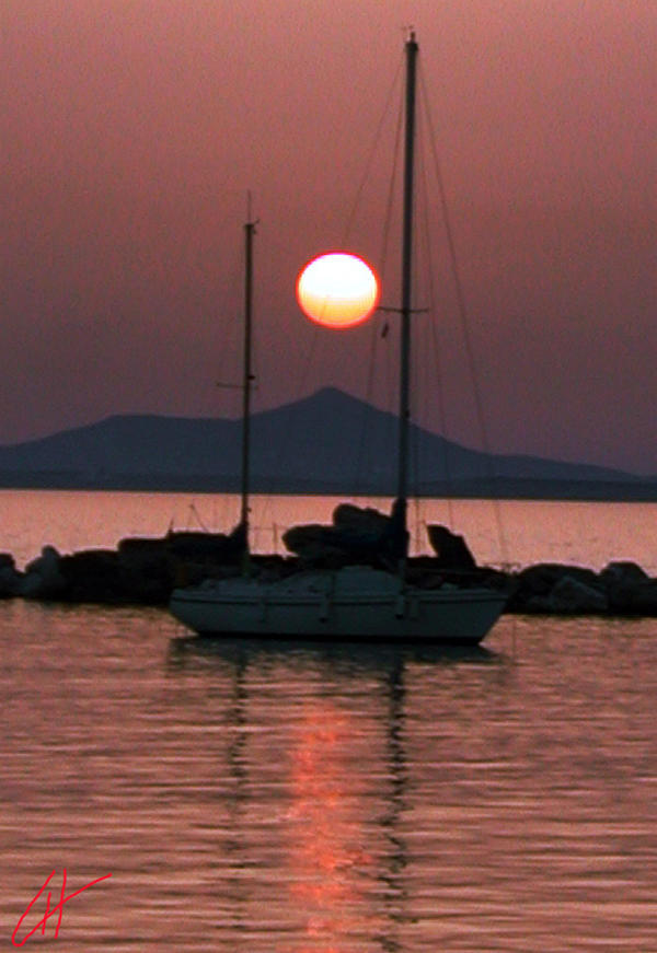 Mykonos Island Oceon Sunset Greece  Photograph by Colette V Hera Guggenheim