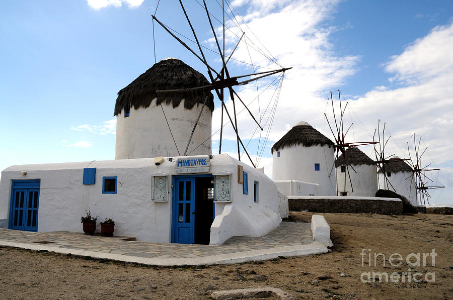 Mykonos Windmills Photograph by Haleh Mahbod