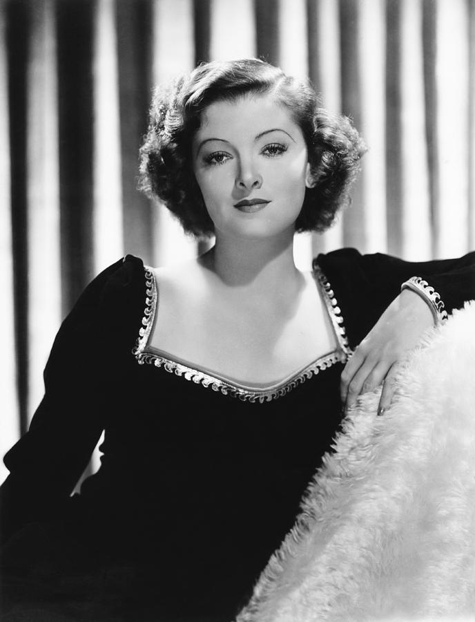 Myrna Loy, Mgm Portrait, Circa 1938 Photograph by Everett