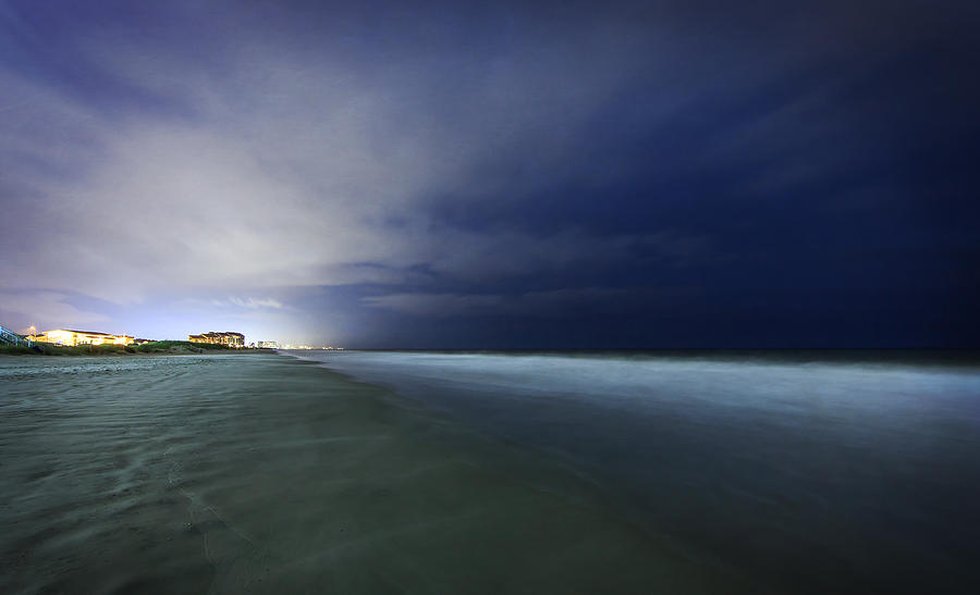 Myrtle Beach Evening Shoreline Photograph by Everet Regal