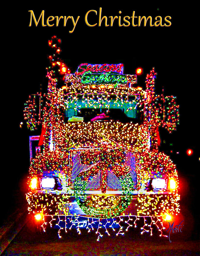 Myrtle Creek Christmas Timber Truck Parade Photograph