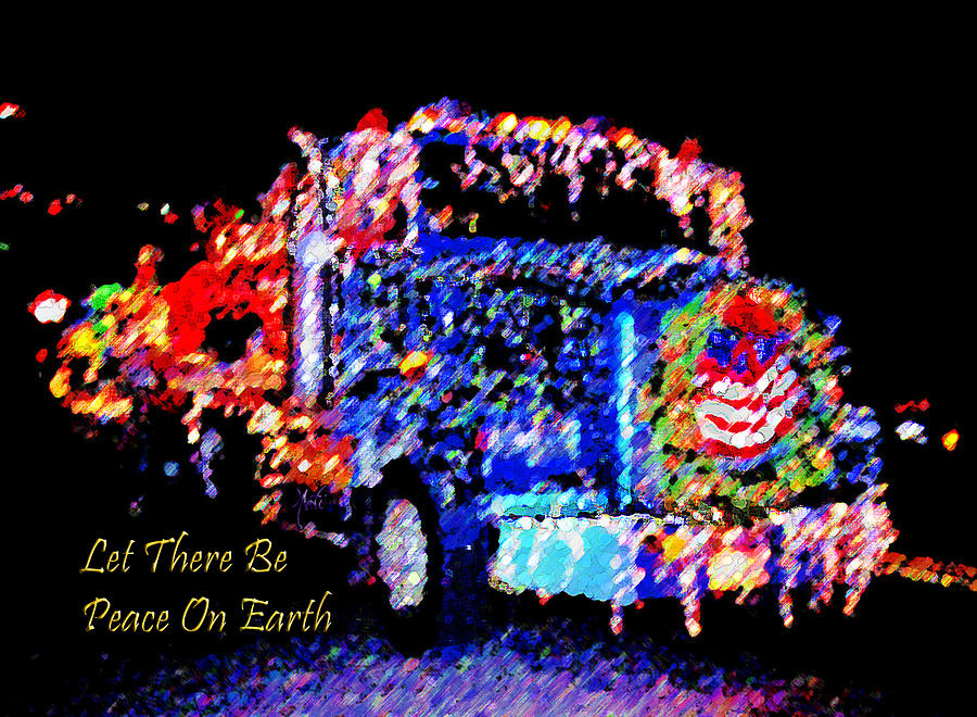 Myrtle Creek Christmas Truck Parade Blue Photograph by Michele Avanti