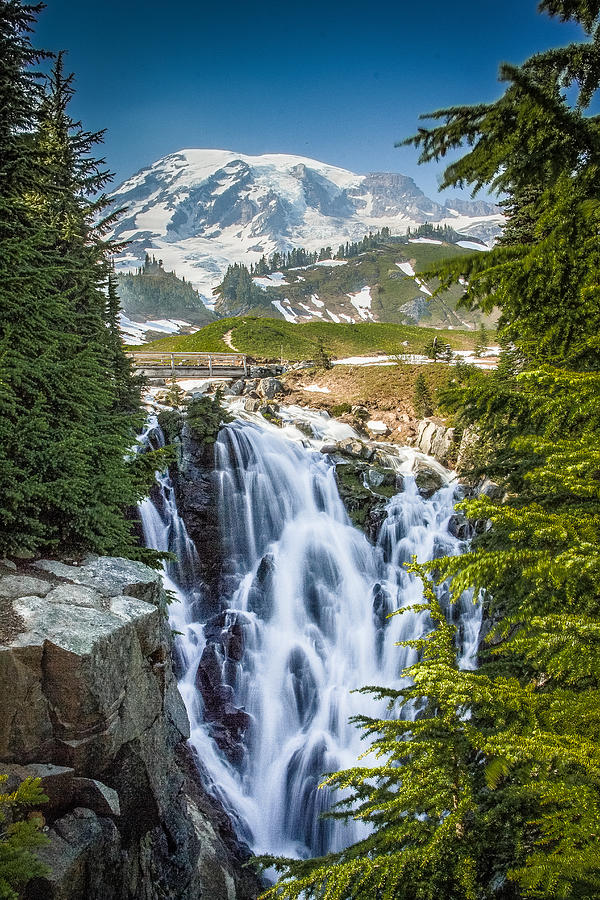 Myrtle Falls at Mt. Rainier Photograph by Ben Coy - Fine Art America