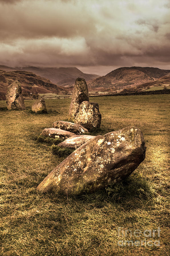 Nature Photograph - Mysterious Castlerigg Stone Circle by Linsey Williams