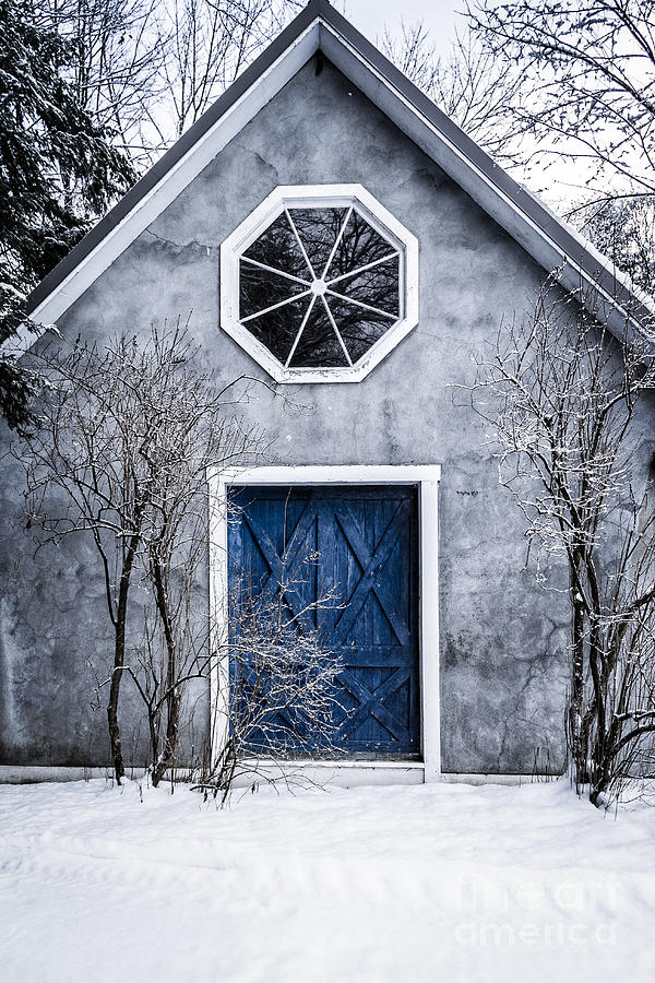Mysterious house with blue door Photograph by Edward Fielding