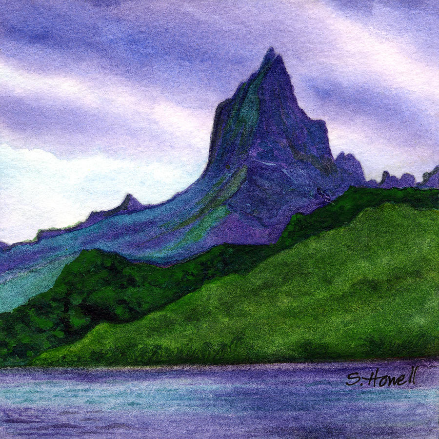 Mysterious Moorea Painting by Sandi Howell