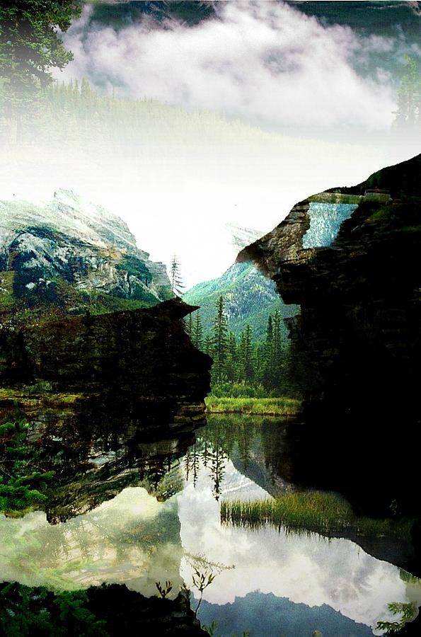 Mountain Photograph - Mysterious Reflections by Shirley Sirois