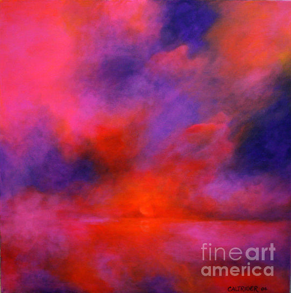 Mysterious Sunrise Painting by Alison Caltrider