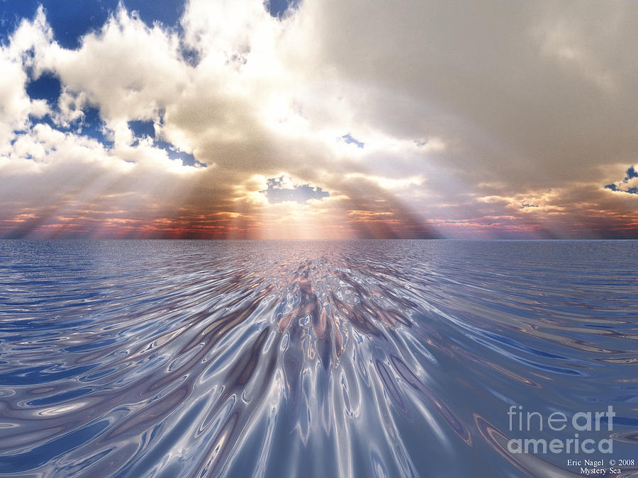 Nature Digital Art - Mystery Sea by Eric Nagel