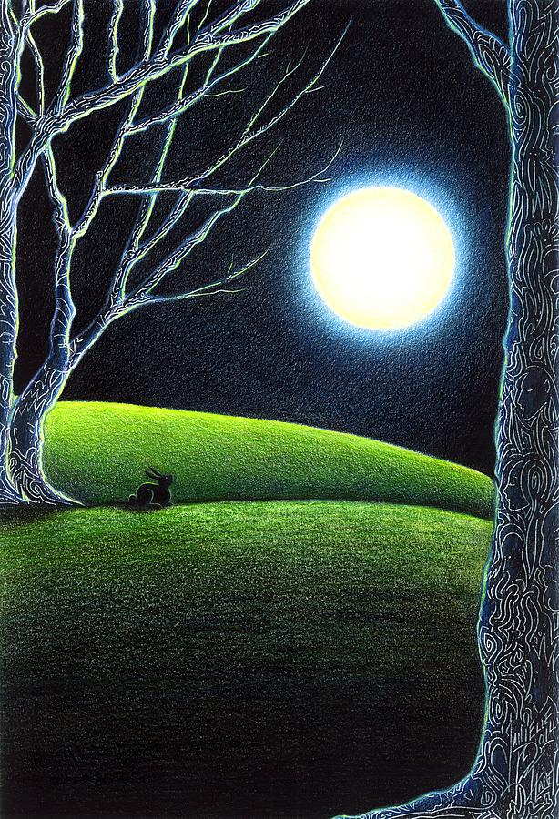 Tree Drawing - Mysterys Silence and Wonders Patience by Danielle R T Haney