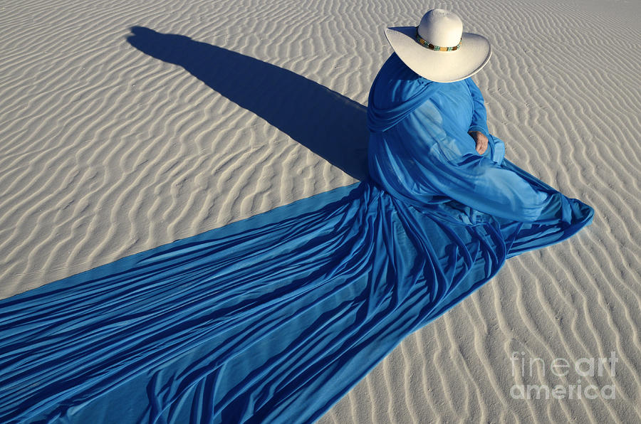 White Sands National Monument Photograph - Mystic Blue 1 by Bob Christopher