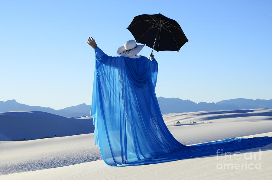 White Sands National Monument Photograph - Mystic Blue 3 by Bob Christopher