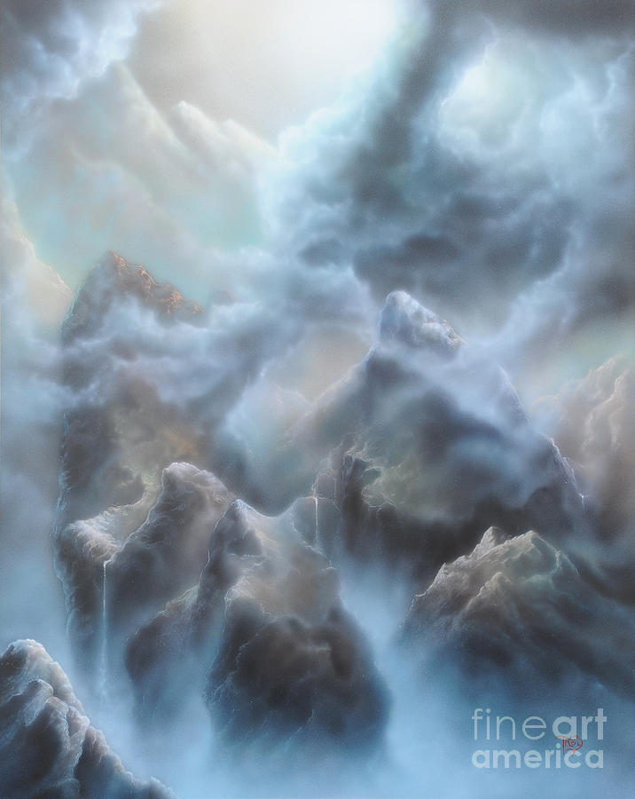 Mountain Painting - Mystic Chasm by Troy Wilfong