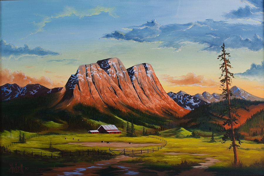 Mystic Mountain Farm Painting by Alex Izatt