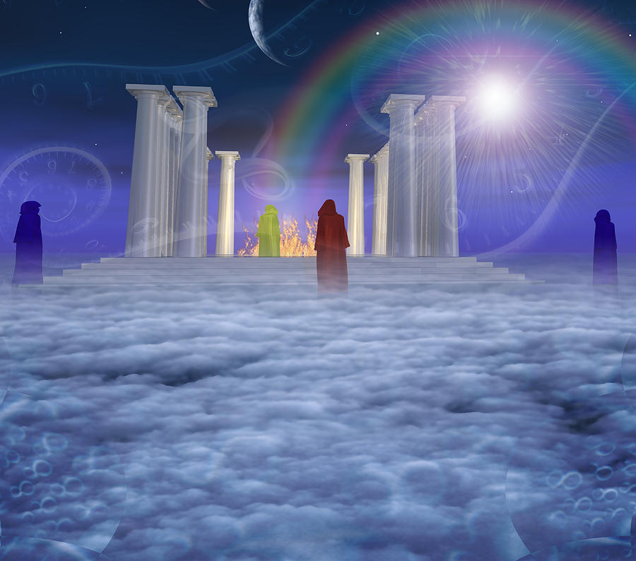 Mystic Temple Digital Art by Bruce Rolff