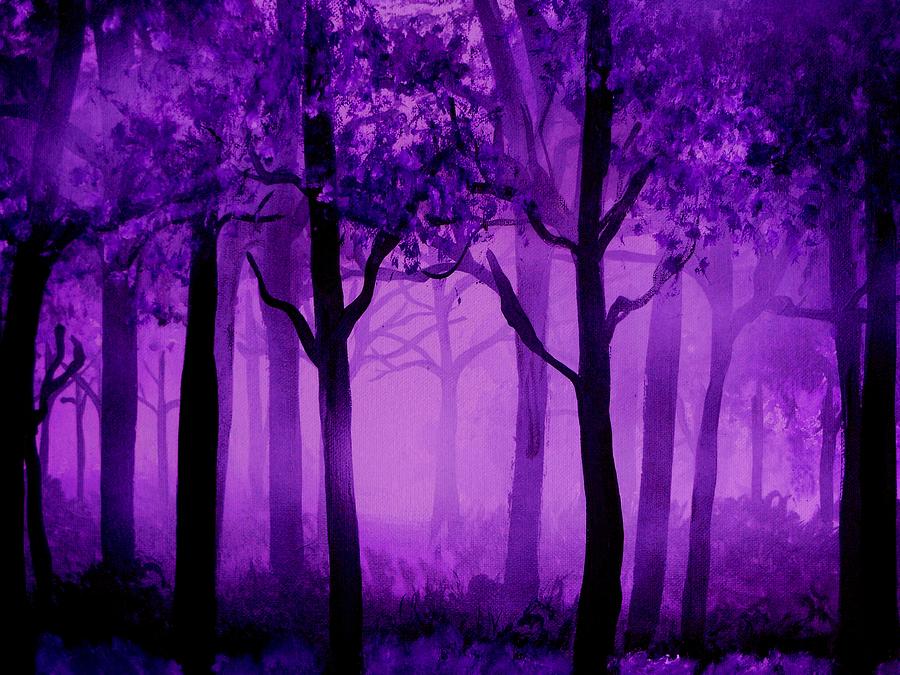 Mystic Woods Painting - Mystic Woods Fine Art Print