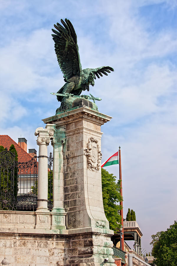 Mythical Turul Bird Statue in Budapest Photograph by Artur Bogacki