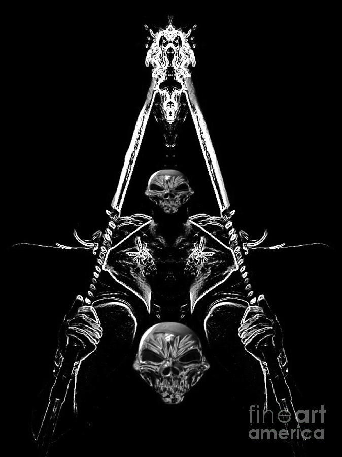 Mythology and Skulls 2 Digital Art by Blair Stuart