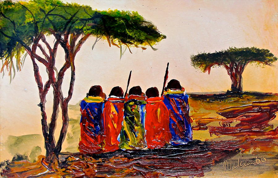 N 38 Painting by John Ndambo